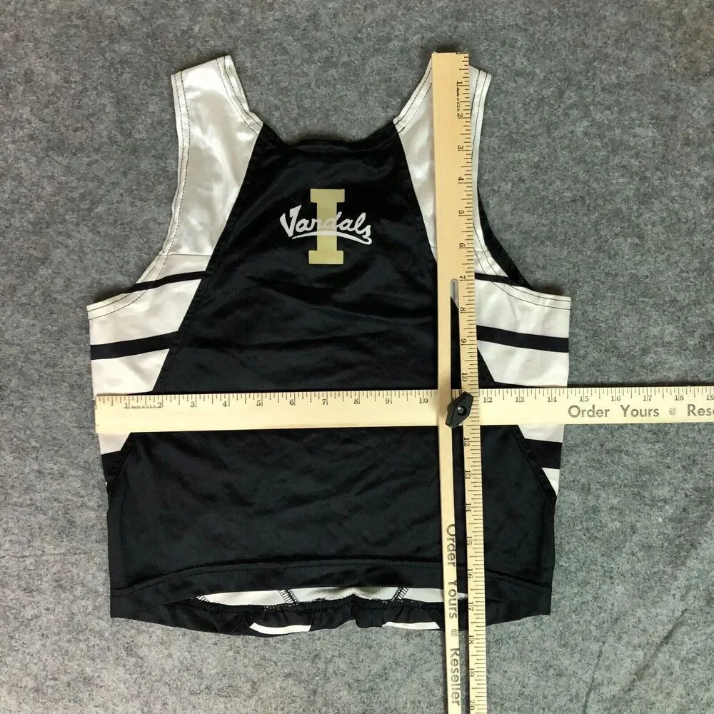 Vintage Idaho Vandals Womens Shirt Small Adidas Black‎ White Tank Top NCAA Track